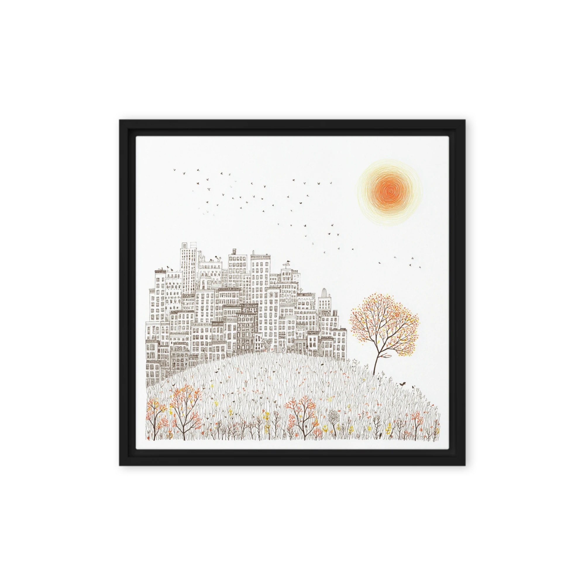 Autumn Sun over the City | Art Print