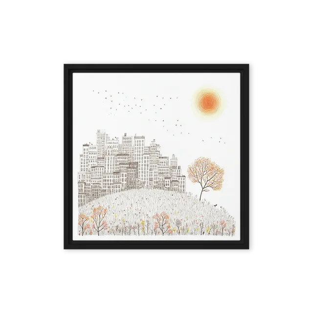 Autumn Sun over the City | Art Print