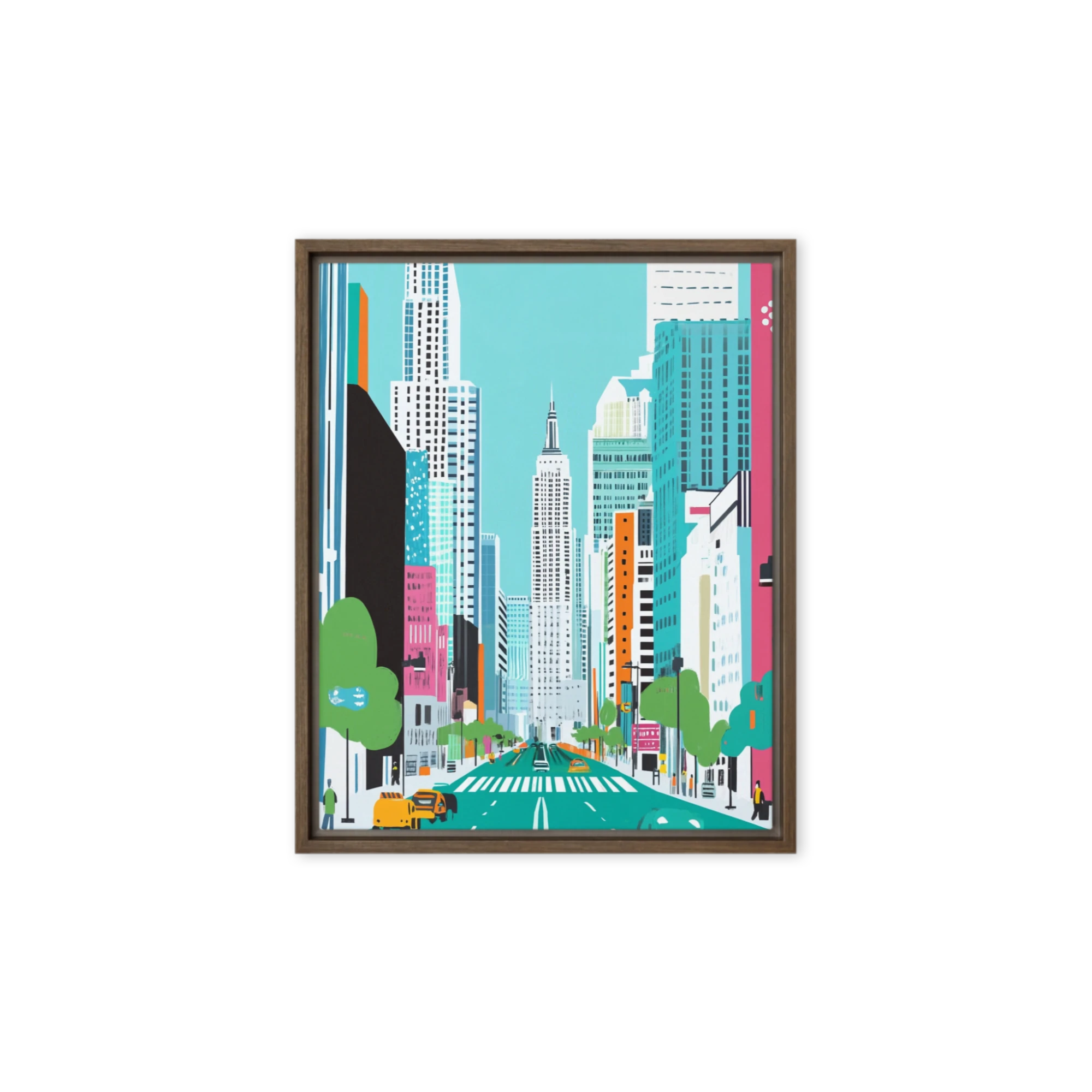 Vibrant Cityscape Illustration