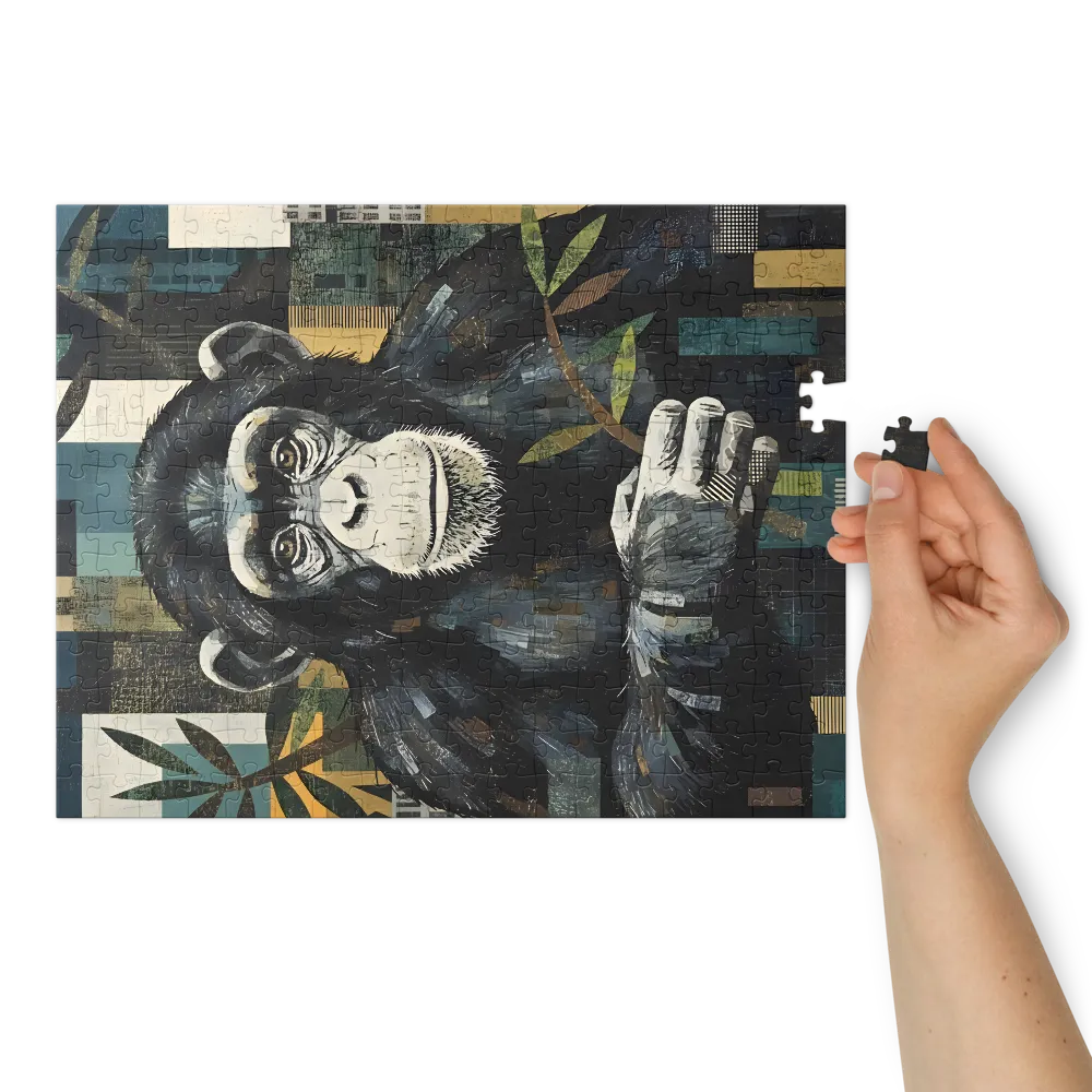 Contemplative Chimpanzee | Jigsaw Puzzles