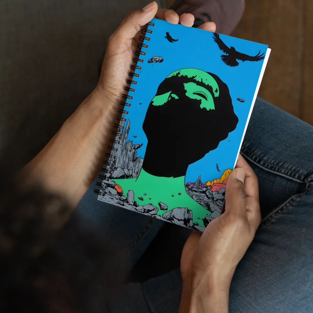 Gaze of the Desolate World 
 Spiral Notebook | 140 pages