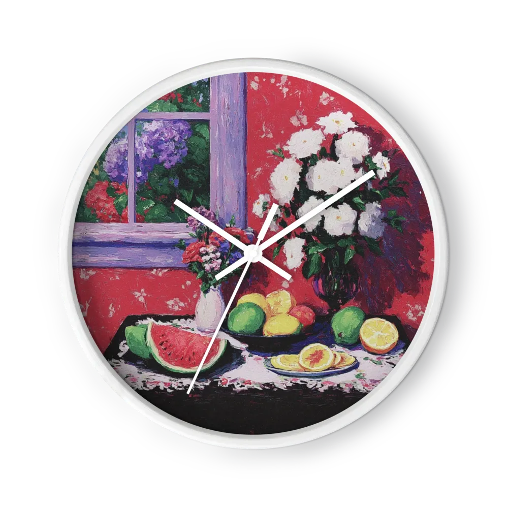 Still Life with Watermelon and Flowers