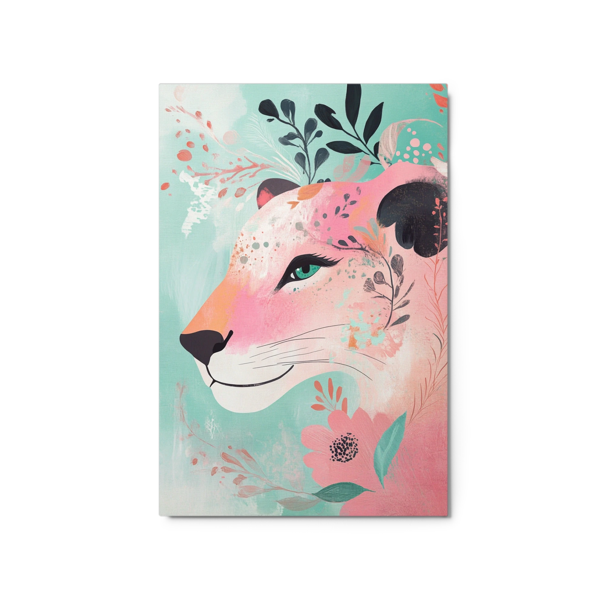 Floral Lion Portrait