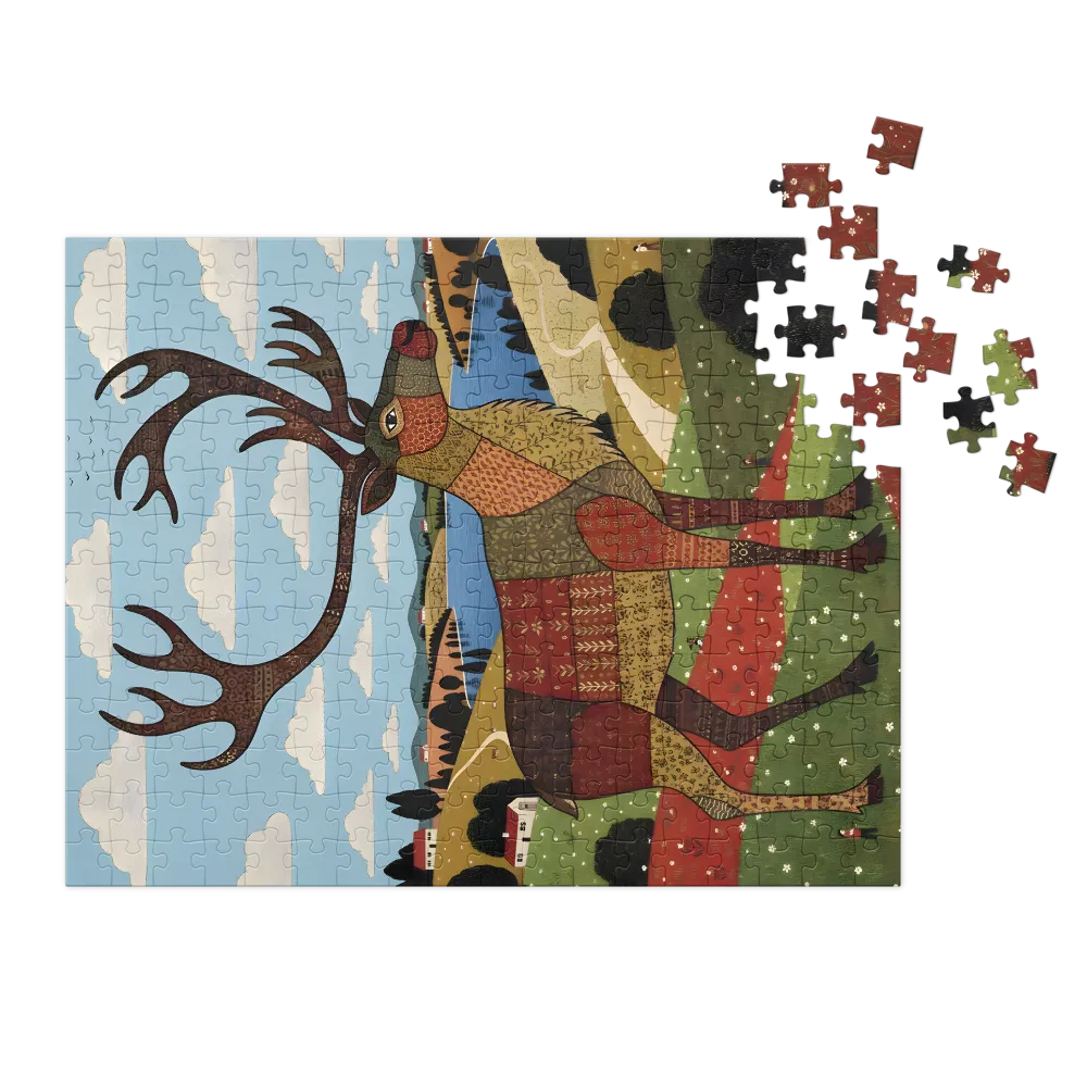Patchwork Stag | Jigsaw Puzzles