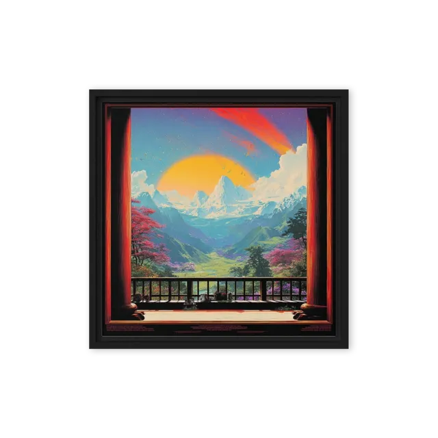 Golden Mountain Vista | Art Print