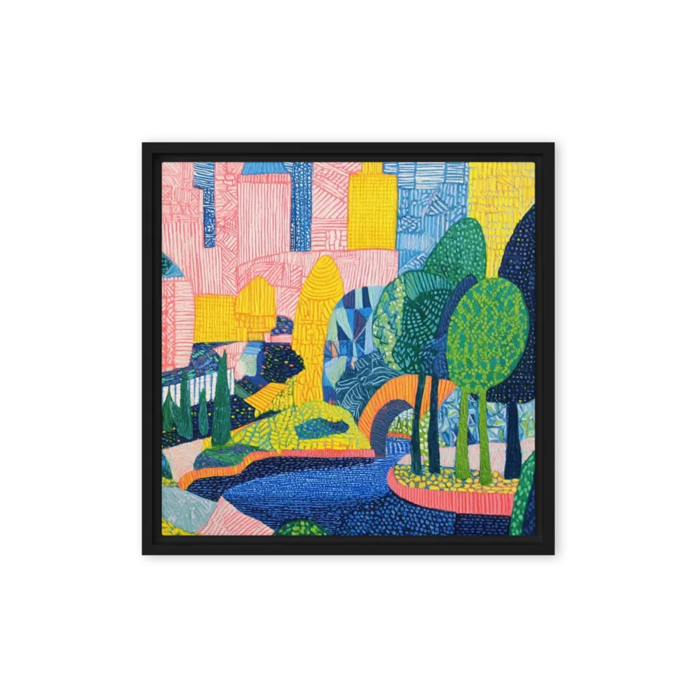 Colorful City and Park | Art Print