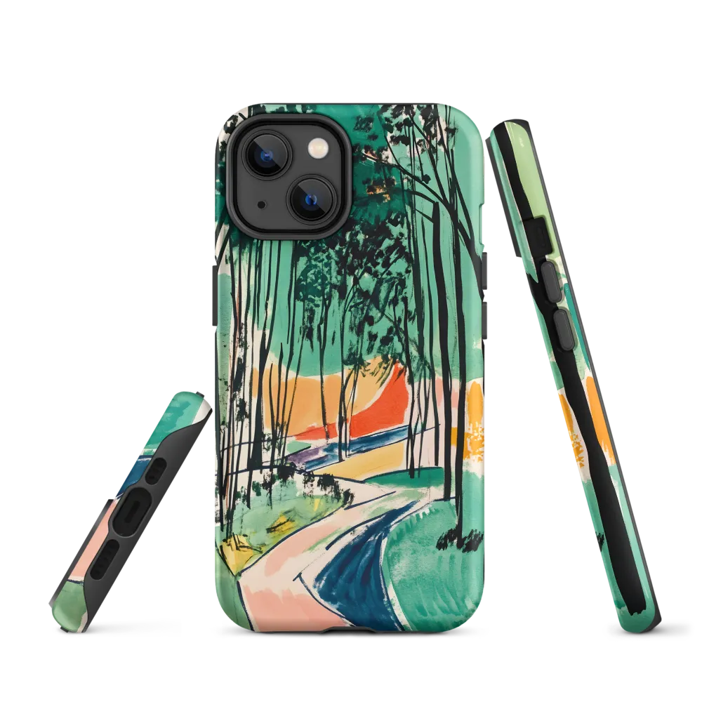 Forest Path Watercolor Ink | Phone Case