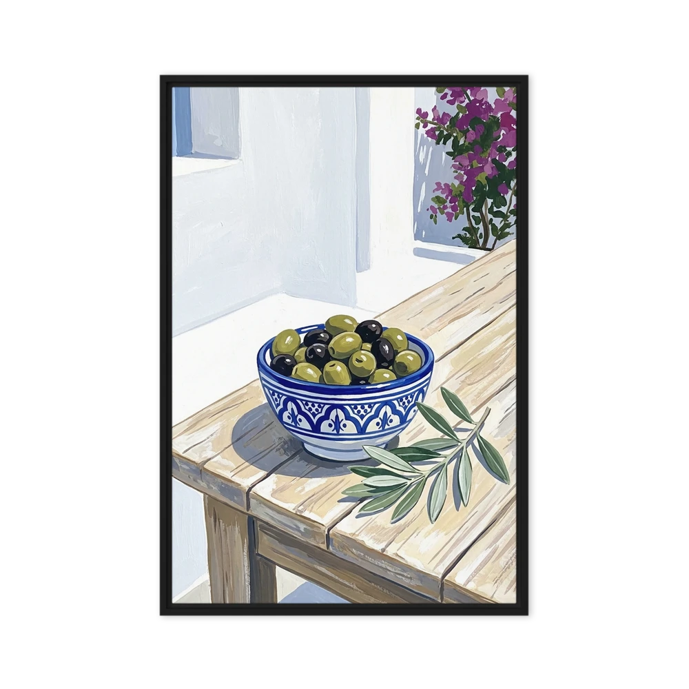 Sunlit Mediterranean Olives | Art Print