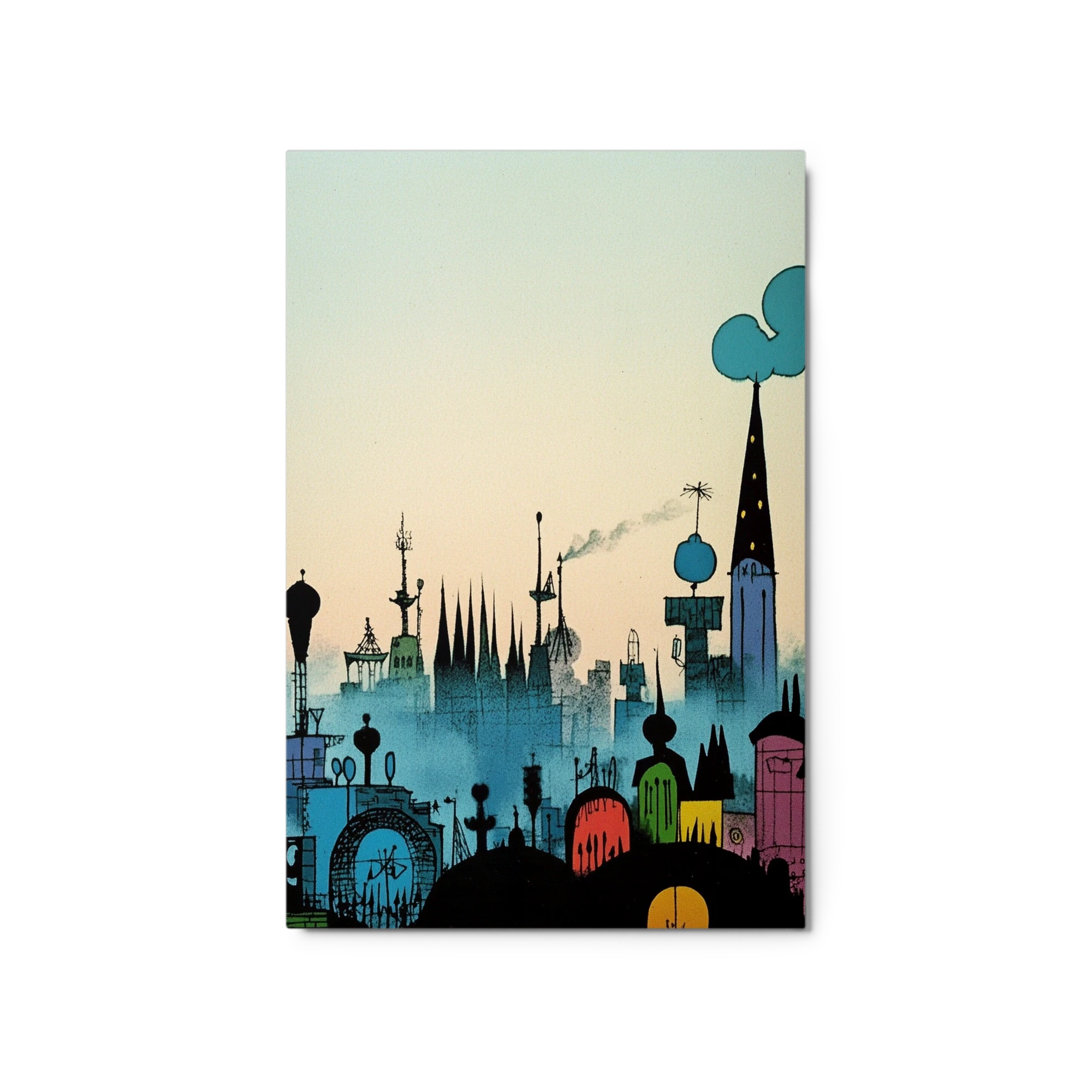 Stylized Cityscape Illustration