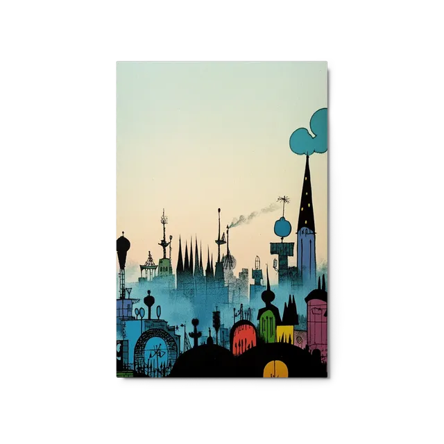 Whimsical Urban Skyline | Art Print