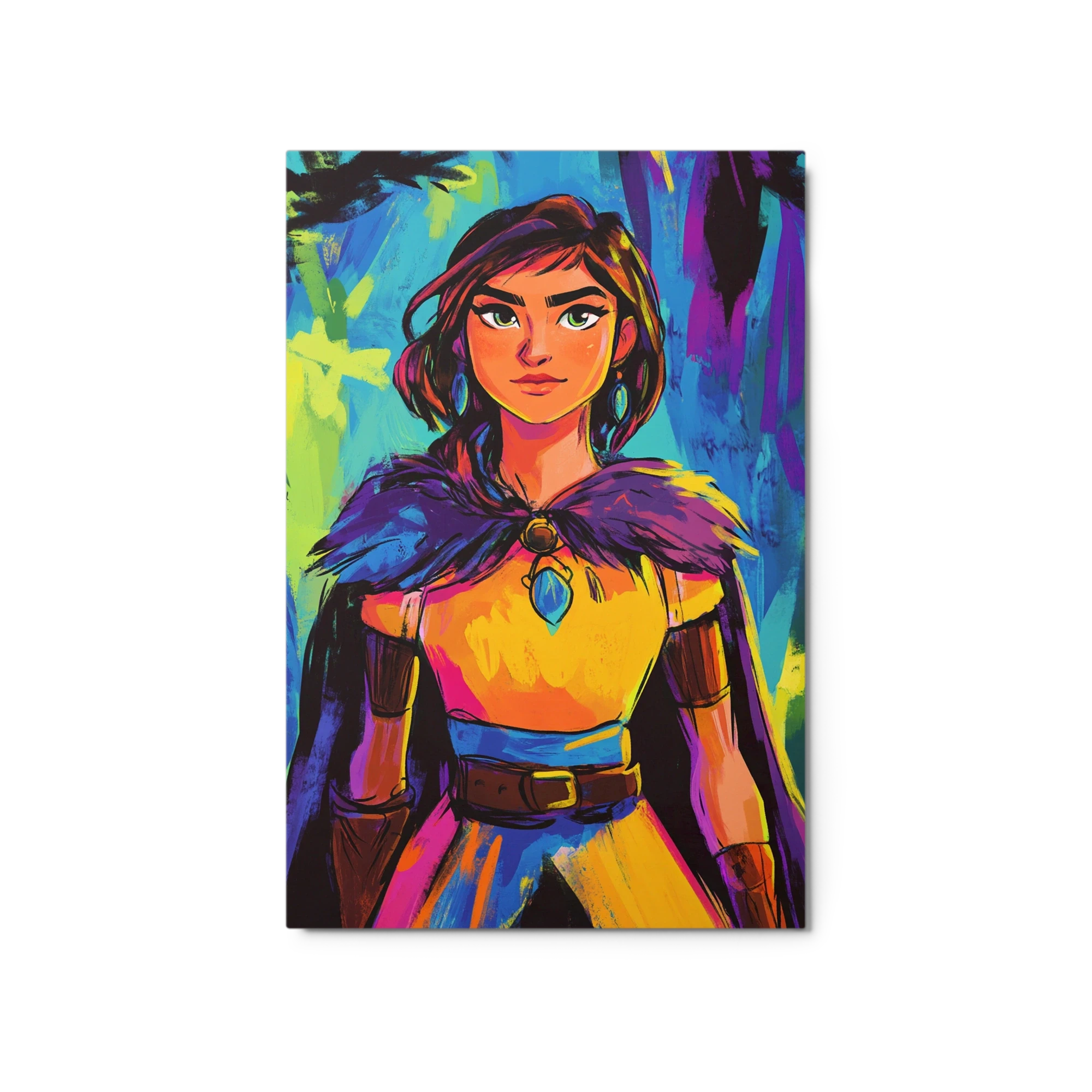 Vibrant Female Character Portrait