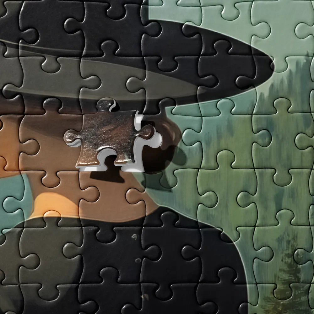 Quiet Reading in the Mountains 
 Jigsaw Puzzle
