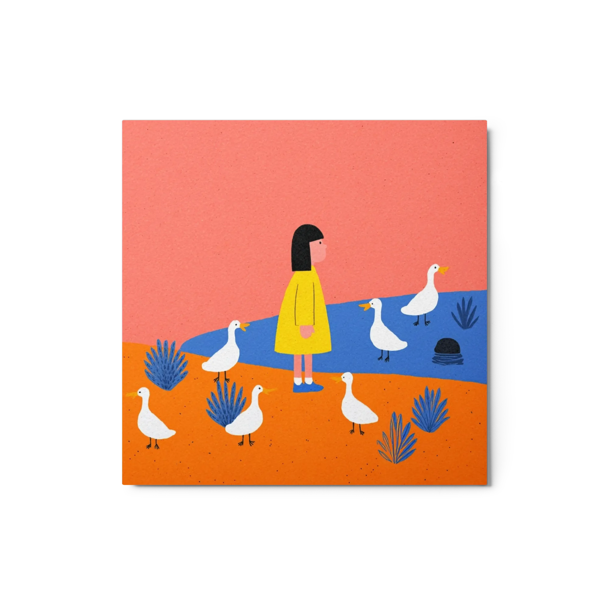 Das Madchen und die weissen Enten