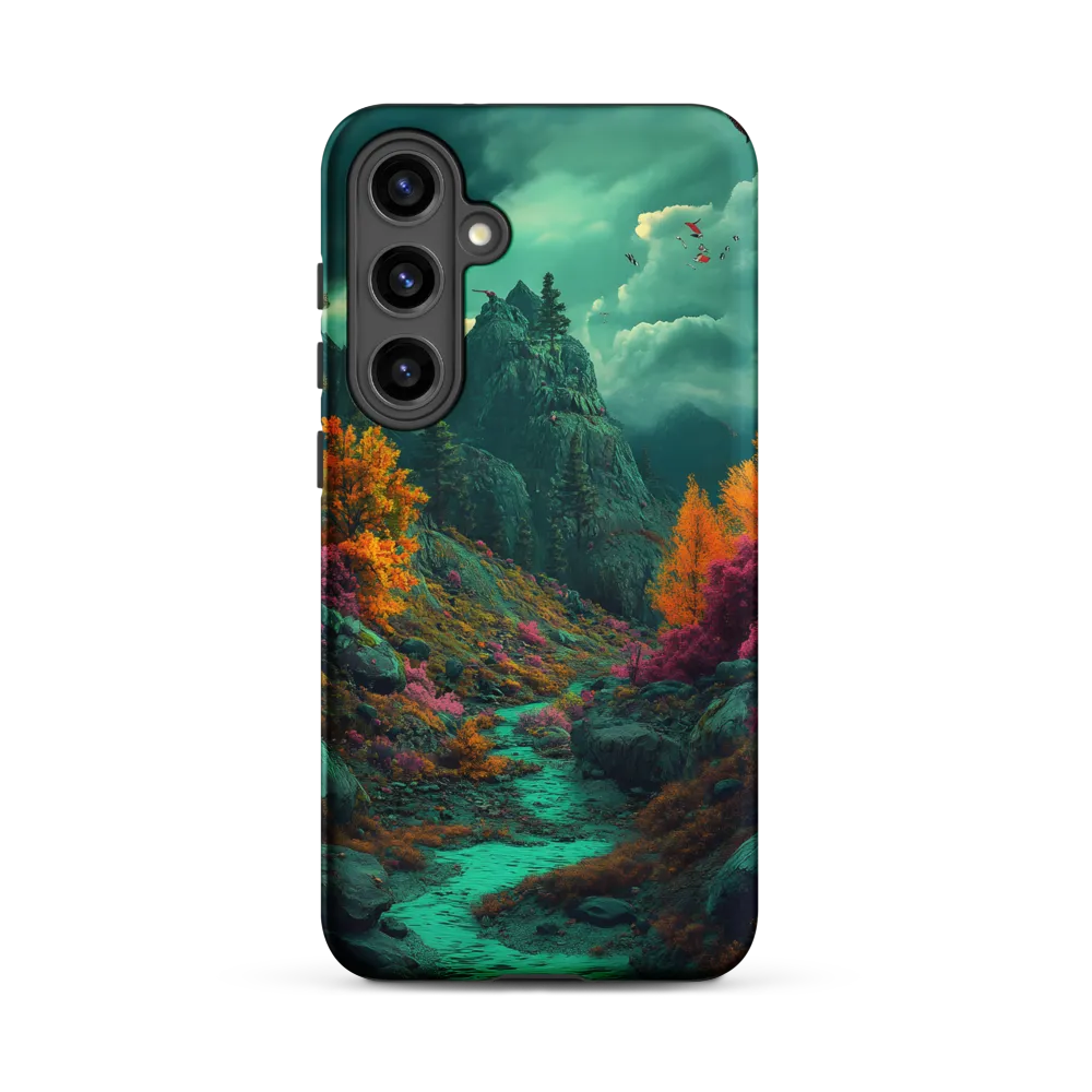 Surreal Landscape with Mountains and River | Phone Case