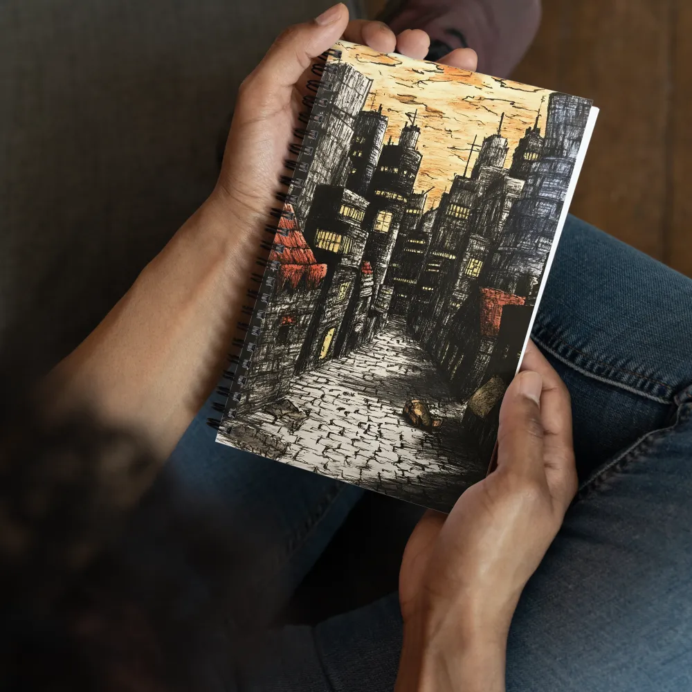 Dystopian City Alley 
 Spiral Notebook | 140 pages