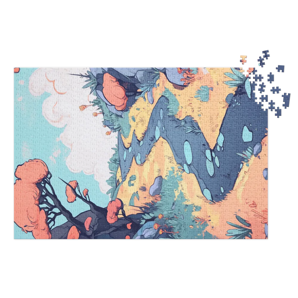 Caminho Sinuoso na Terra dos Sonhos 
 Puzzle em caixa de metal
