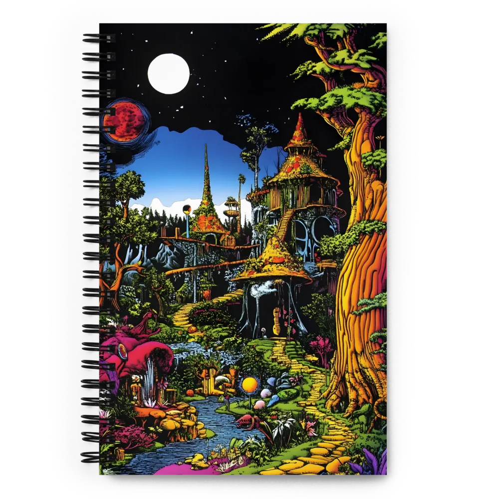 Psychedelic Fantasy Realm 
 Spiral Notebook | 140 pages