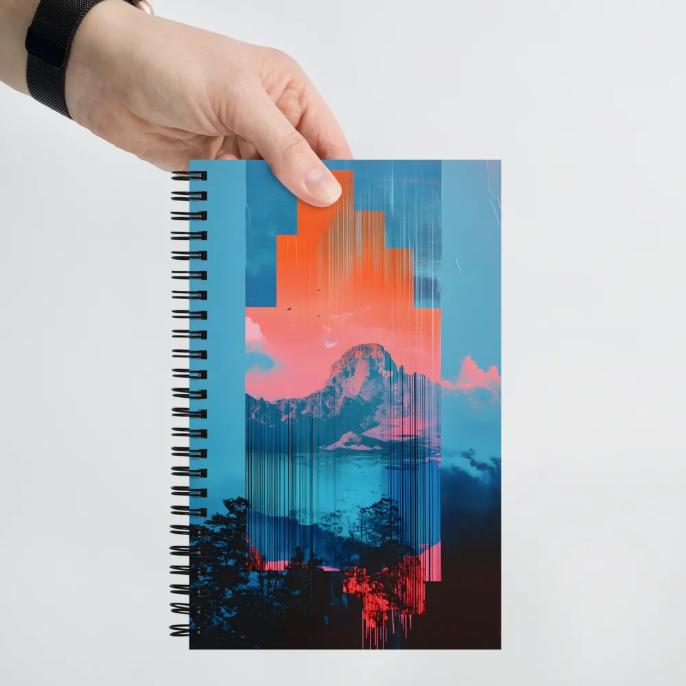 Chromatic Glitchscape 
 Spiral Notebook | 140 pages