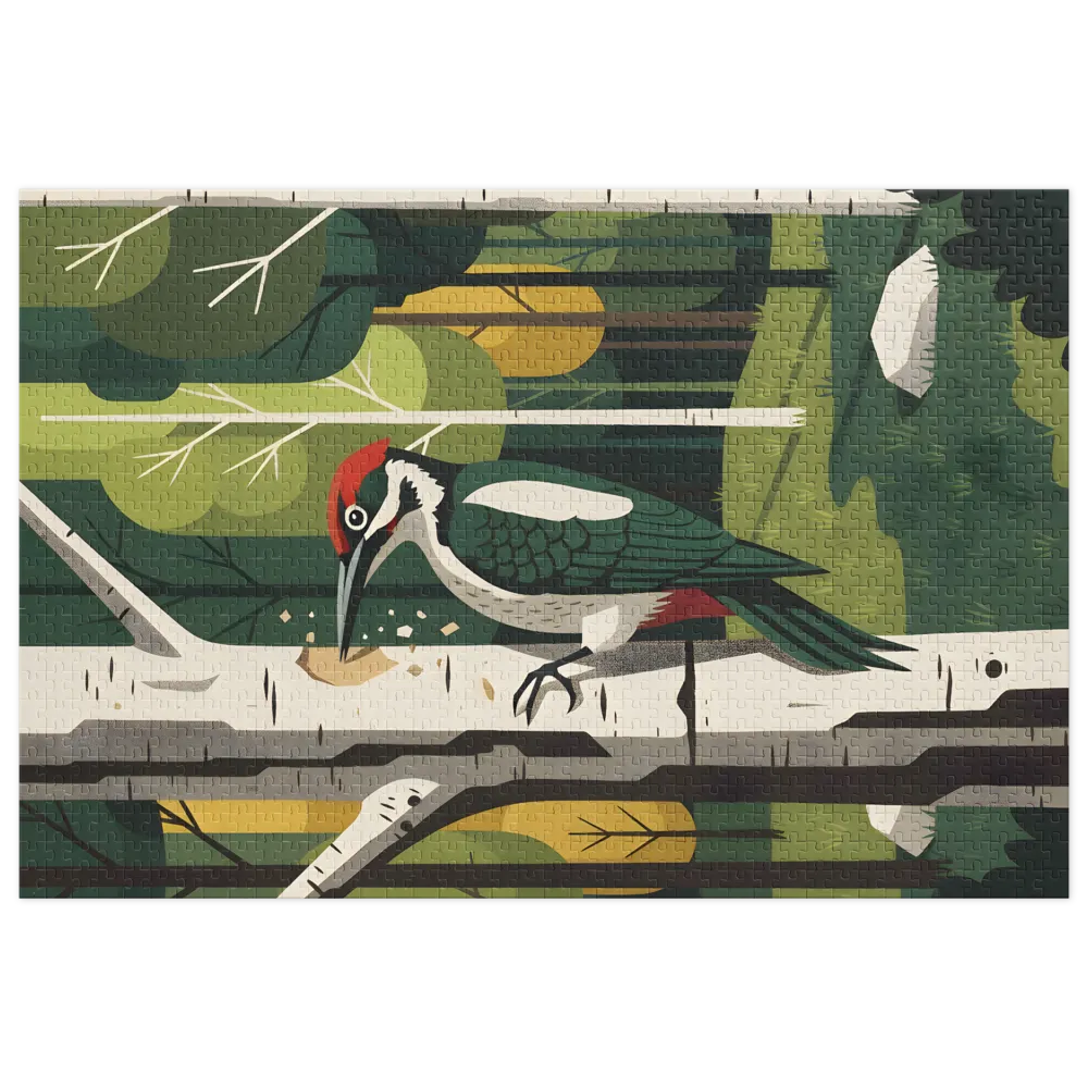 Birchwood Woodpecker | Jigsaw Puzzles