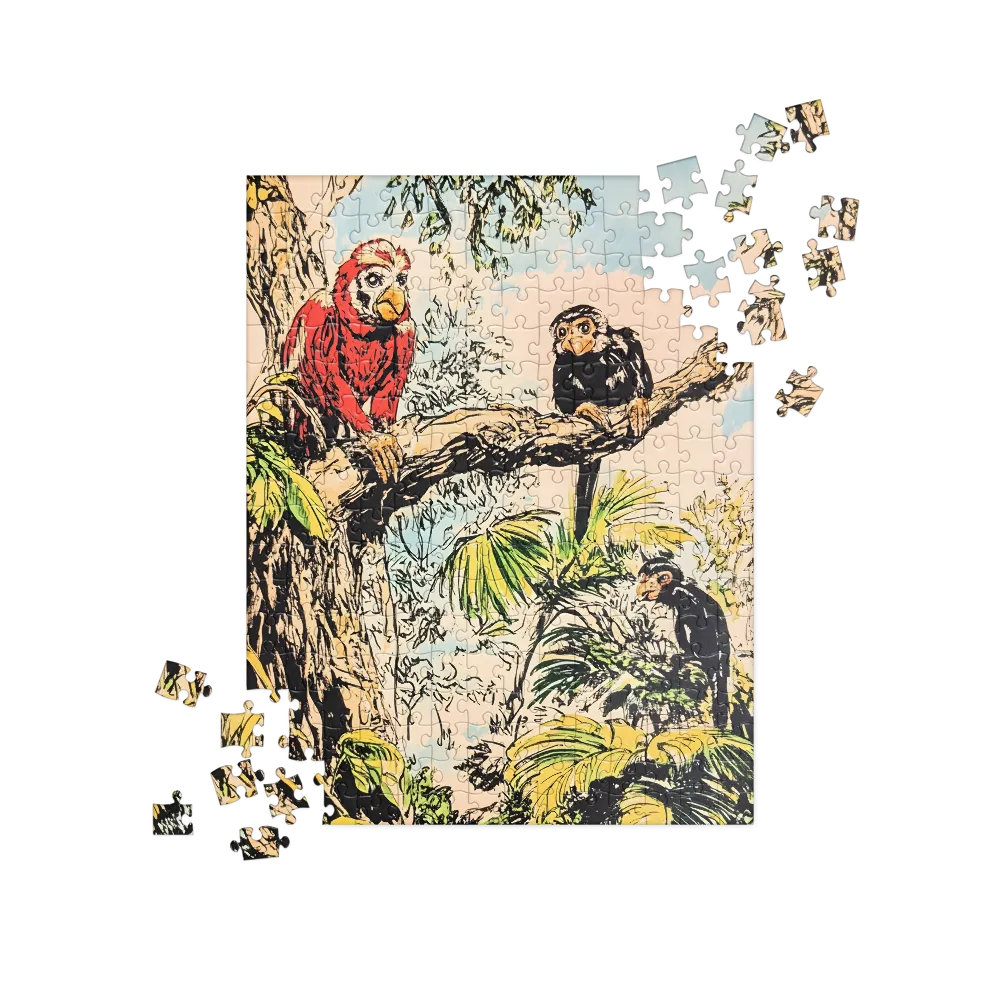 Jungle Monkeys 
 Jigsaw Puzzle in Tin Box