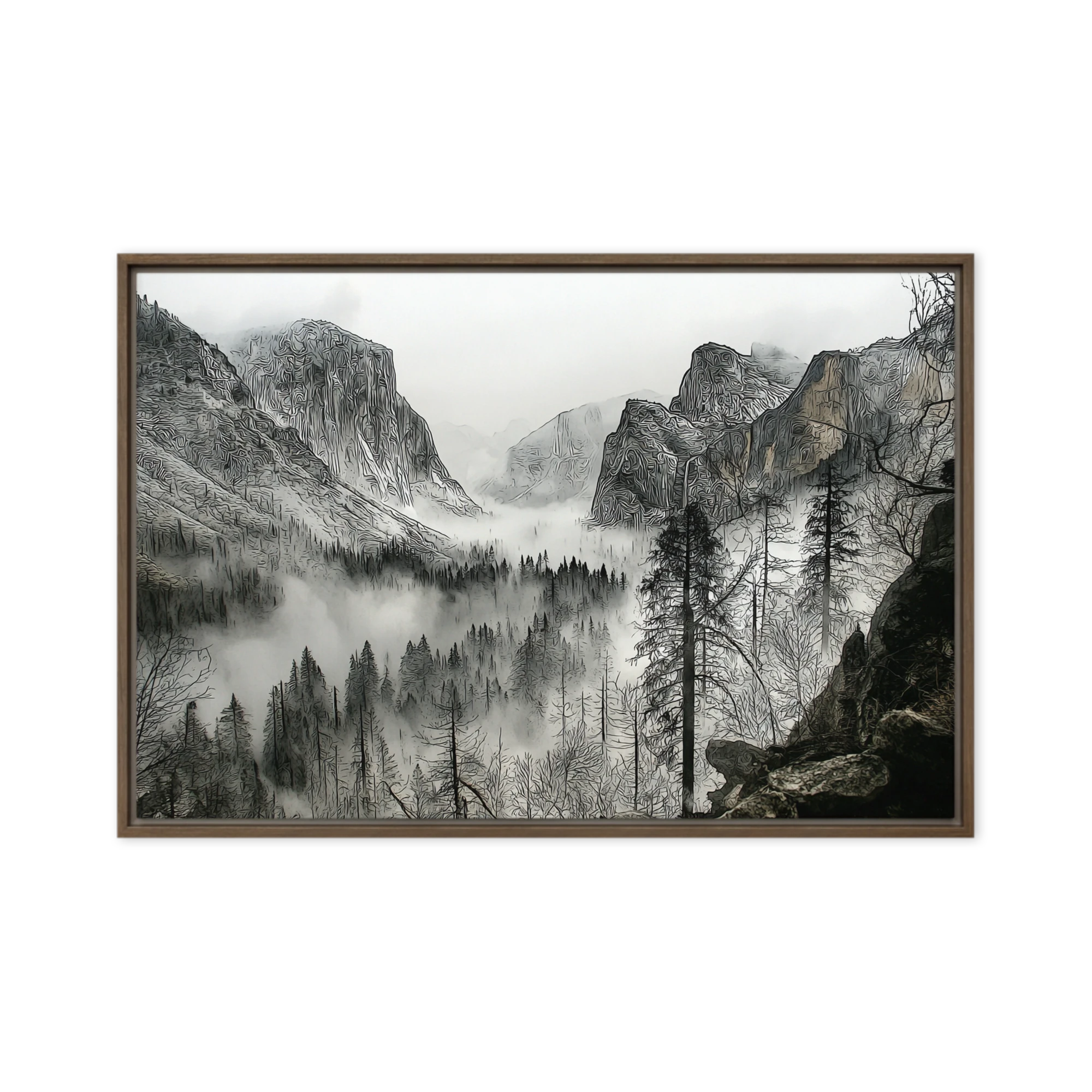 Misty Yosemite Valley