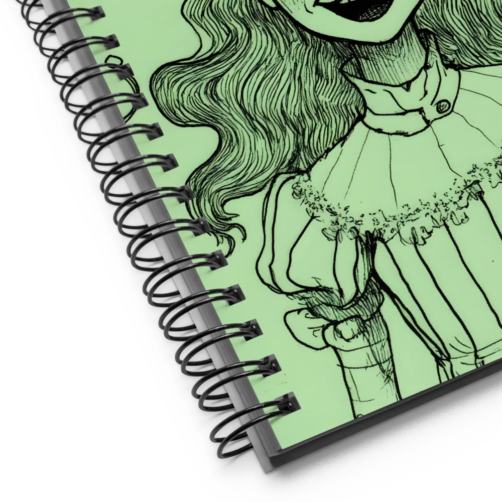 Smiling Horned Girl 
 Spiral Notebook | 140 pages