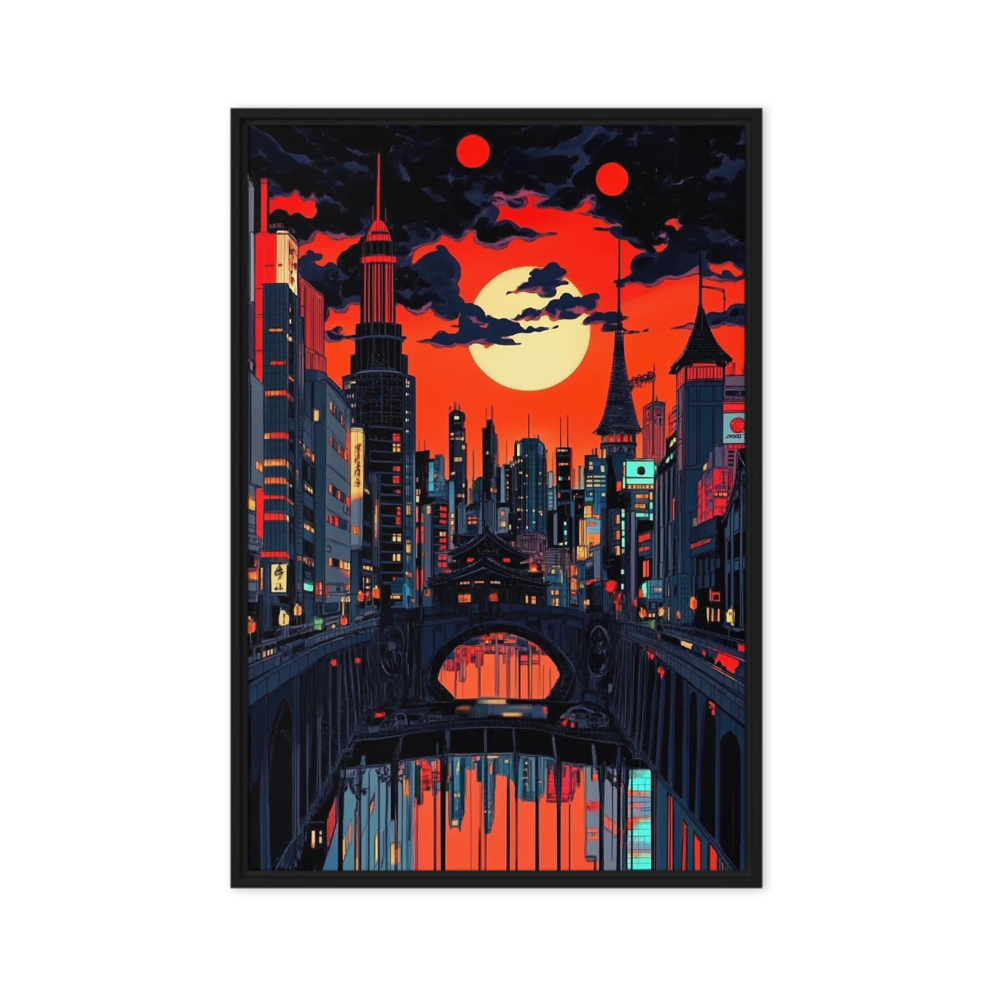 Vibrant Cityscape at Dusk