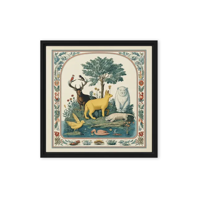 Garden of Earthly Animals | Art Print