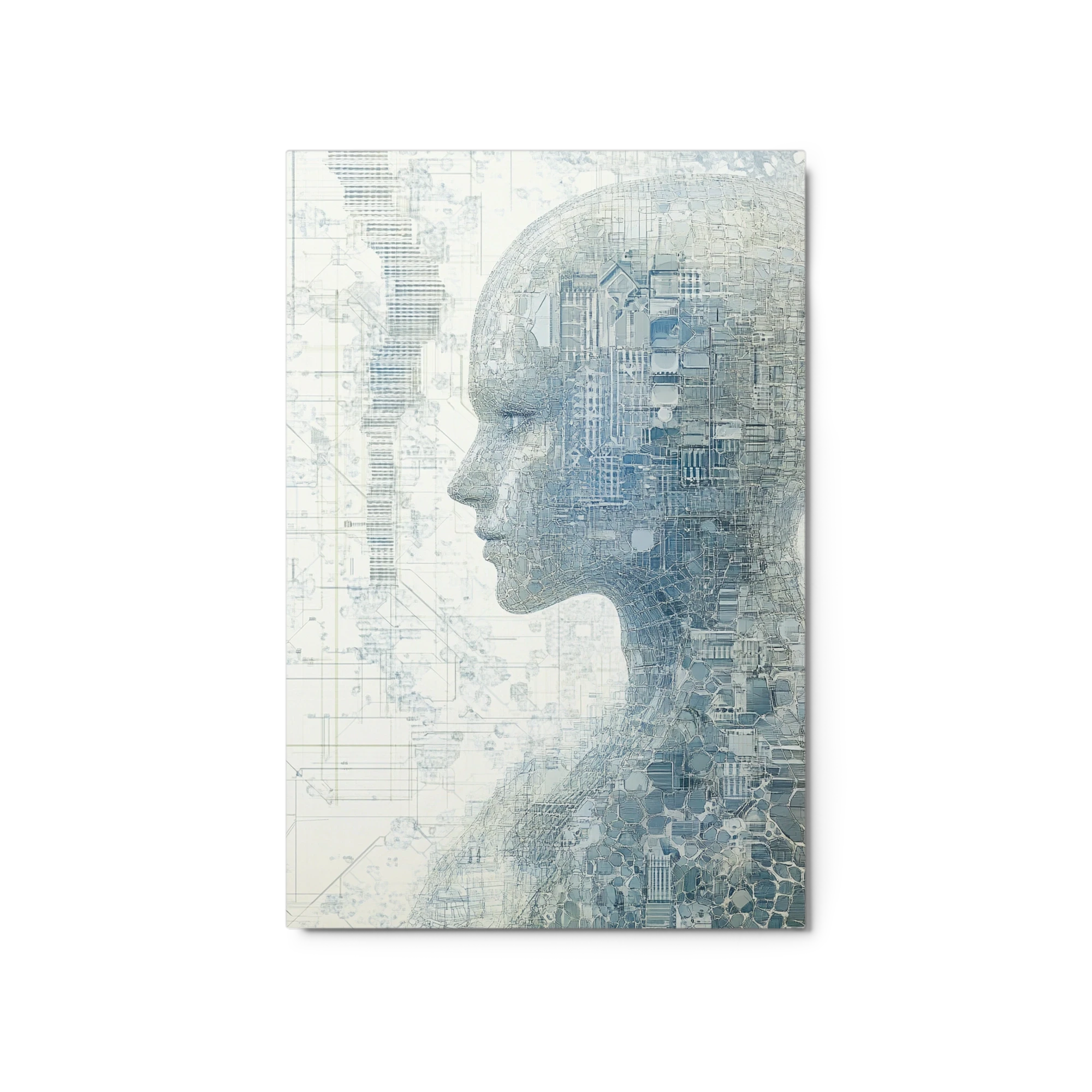 Abstract Human Figure in Technology