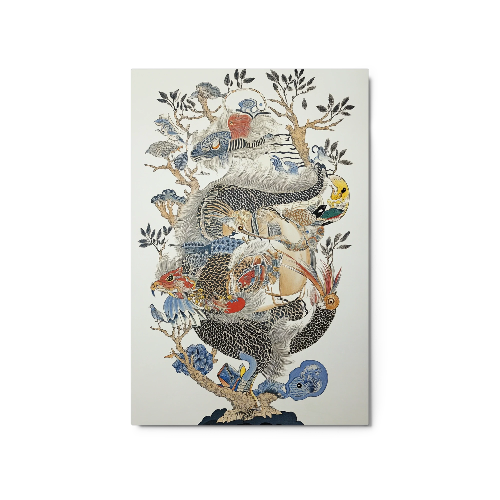 Mythical Creatures and Nature Illustration
