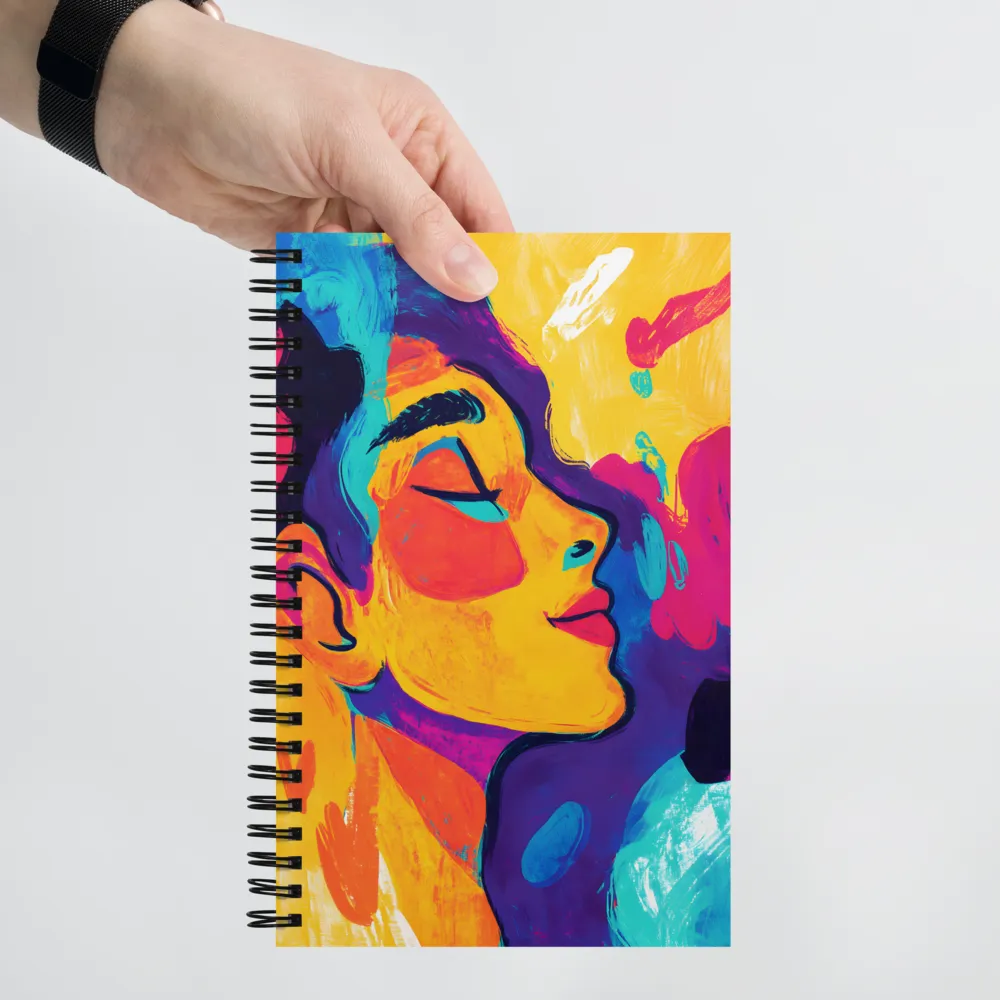 Emotive Brushstroke Profile 
 Spiral Notebook | 140 pages