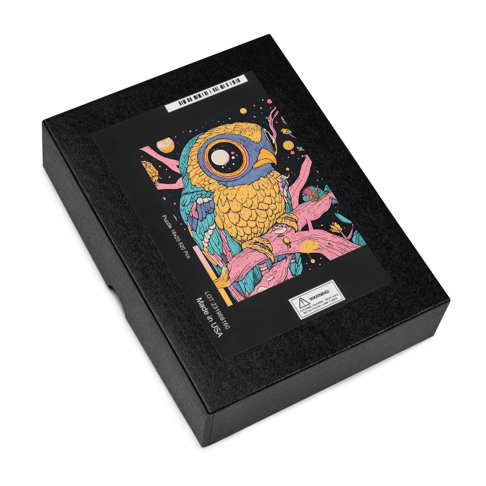 Cosmic Owl Perch 
 Jigsaw Puzzle