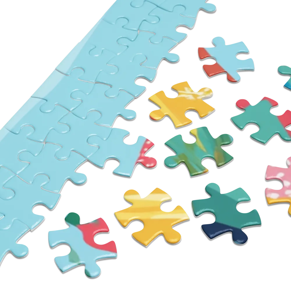Malerin im Garten 
 Puzzle in Metalldose