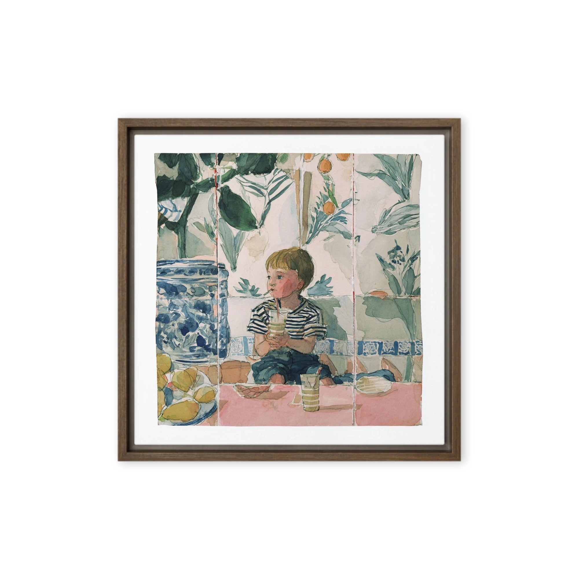 Boy with Orange Tree