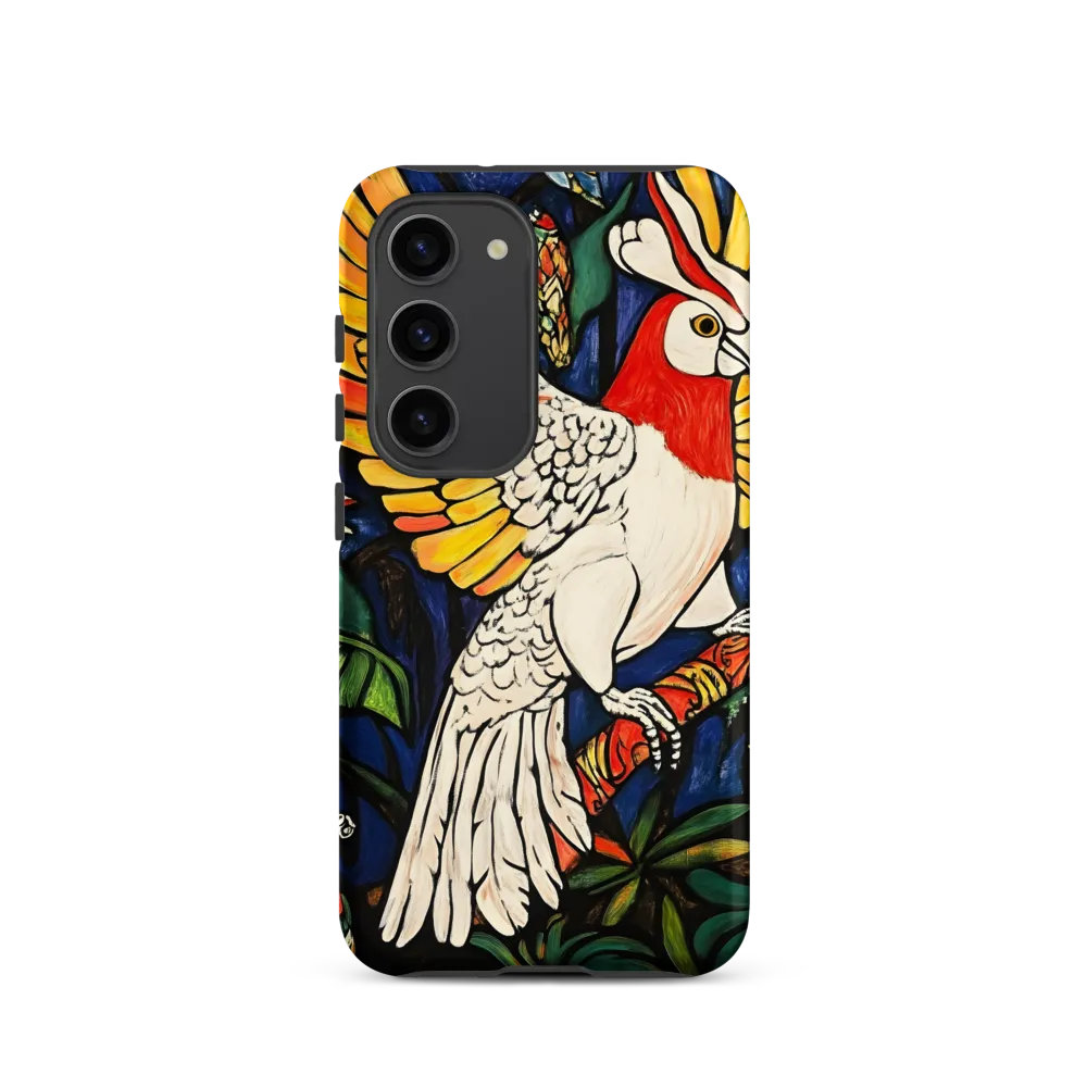 Stained-Glass Jungle Parrot | Phone Case