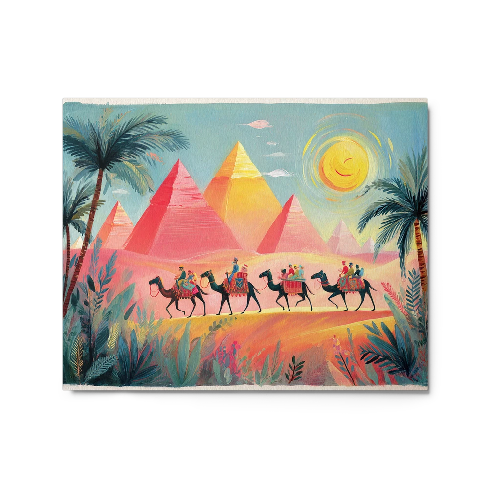 Caravan at the Pyramids | Art Print