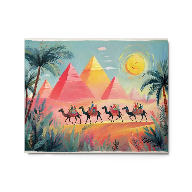 Caravan at the Pyramids | Art Print
