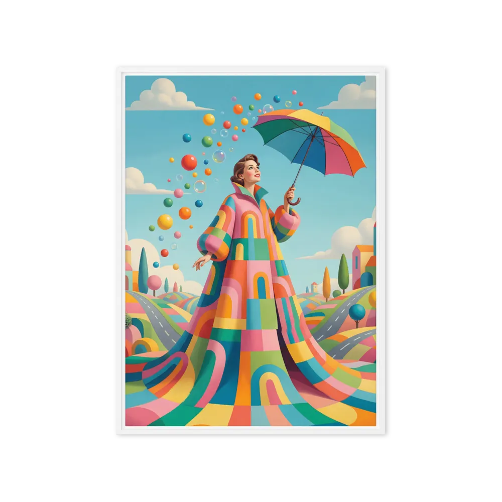 Joyful Spectacle 
 Canvas with White Frame