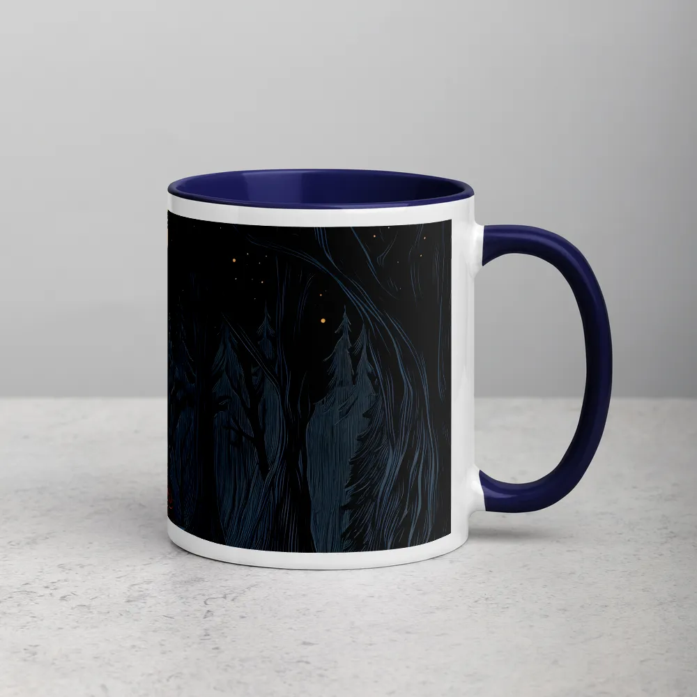 Lunar Dribble 
 Mug with Red inside