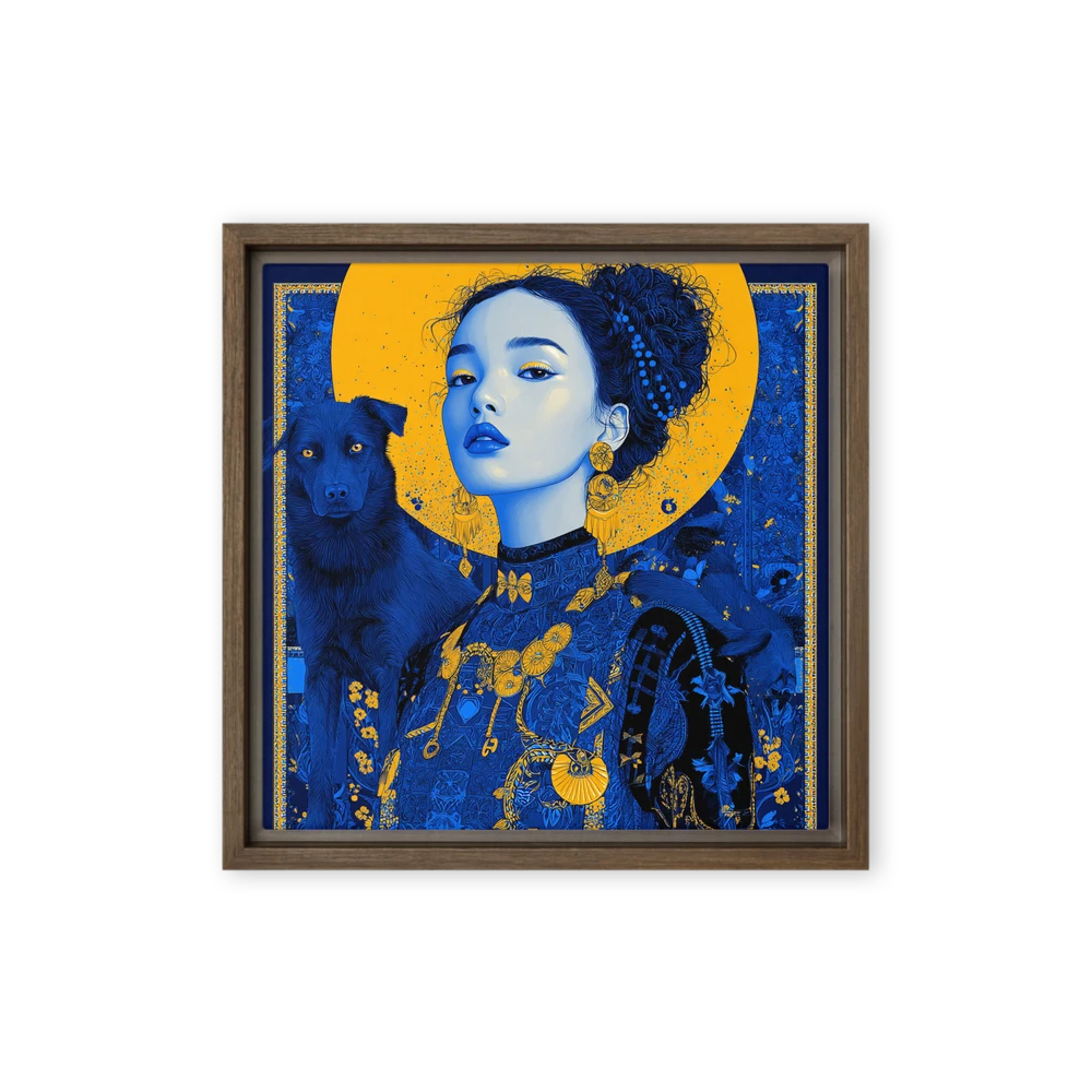 Empress and Her Canine Companion | Art Print