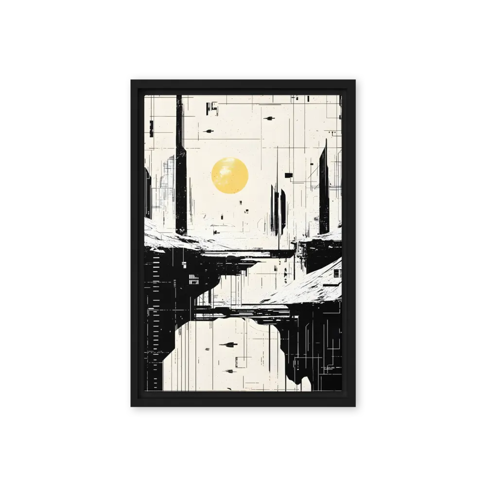 Solitude in Megacity 
 Poster with Black Frame | 8″x 10″