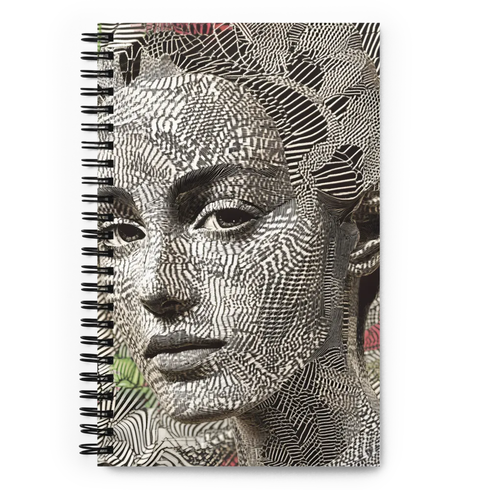 Engraved Visage 
 Spiral Notebook | 140 pages
