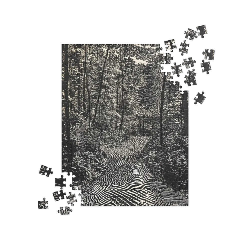 Serpentine Forest Path 
 Jigsaw Puzzle