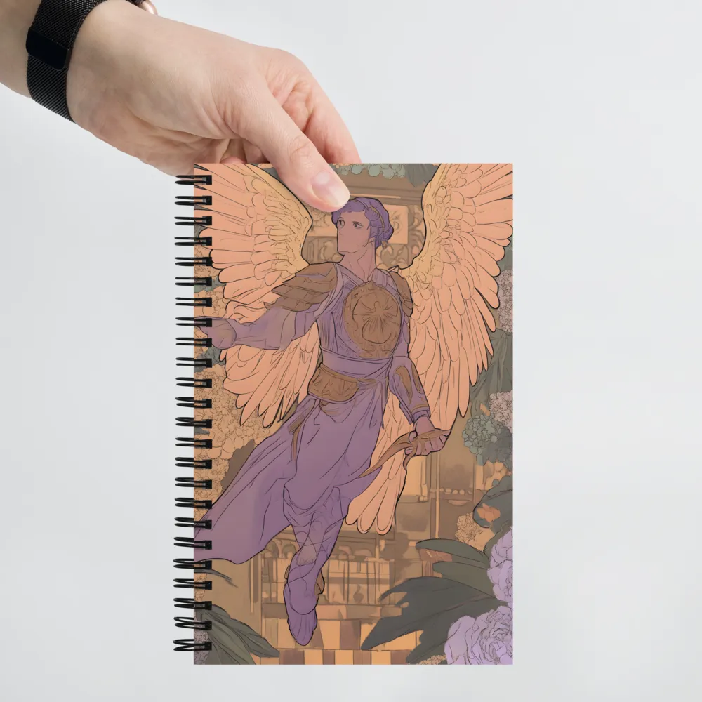 Art Nouveau Angel 
 Spiral Notebook | 140 pages