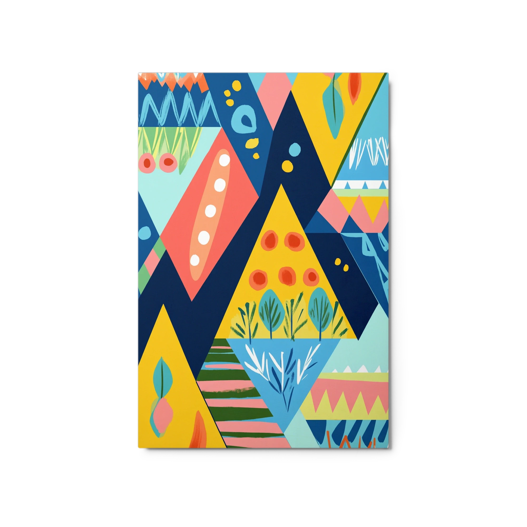 Abstract Geometric Floral Design