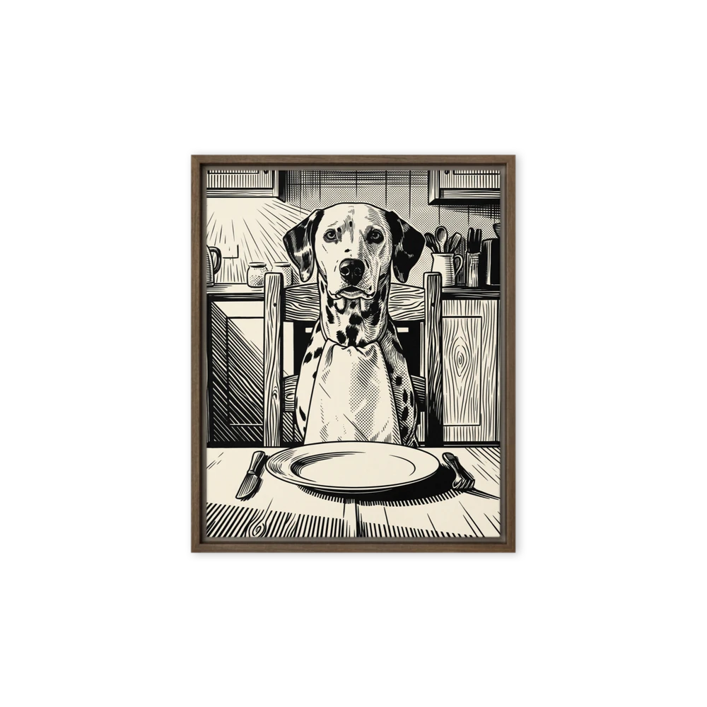 Pet Portrait — Folk Linocut
