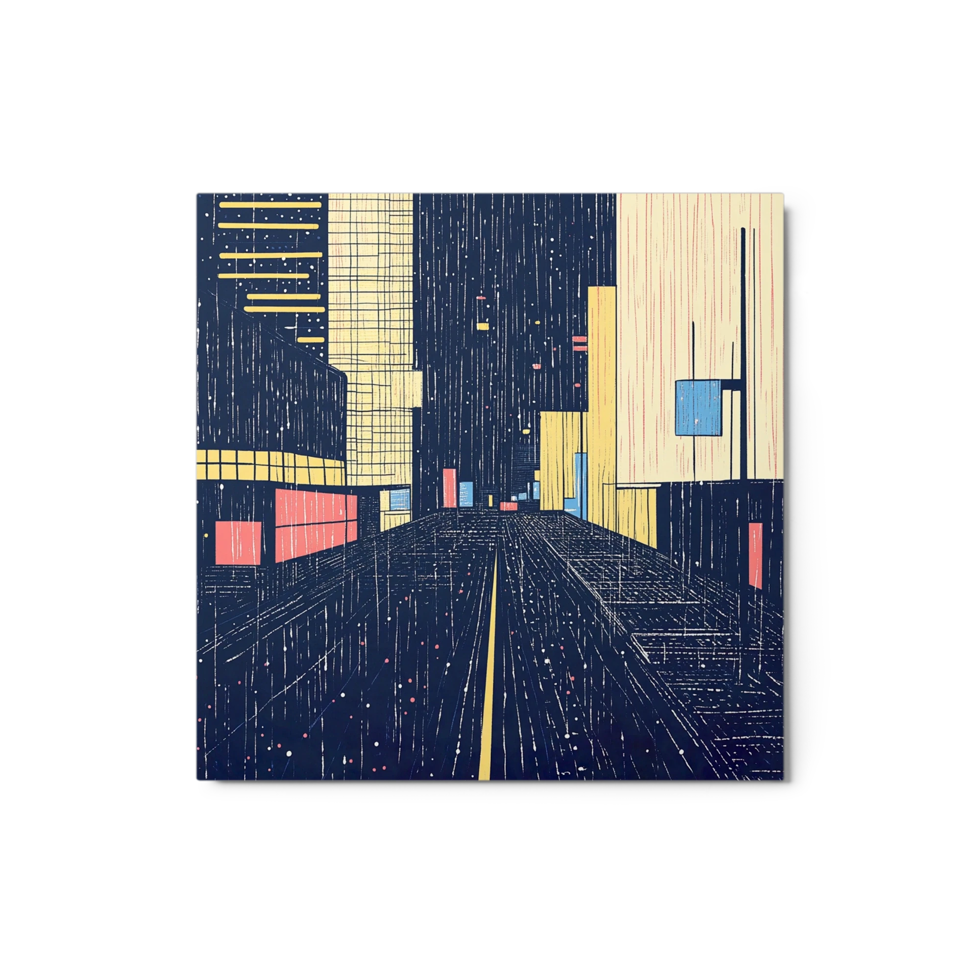 Stylized Cityscape Illustration