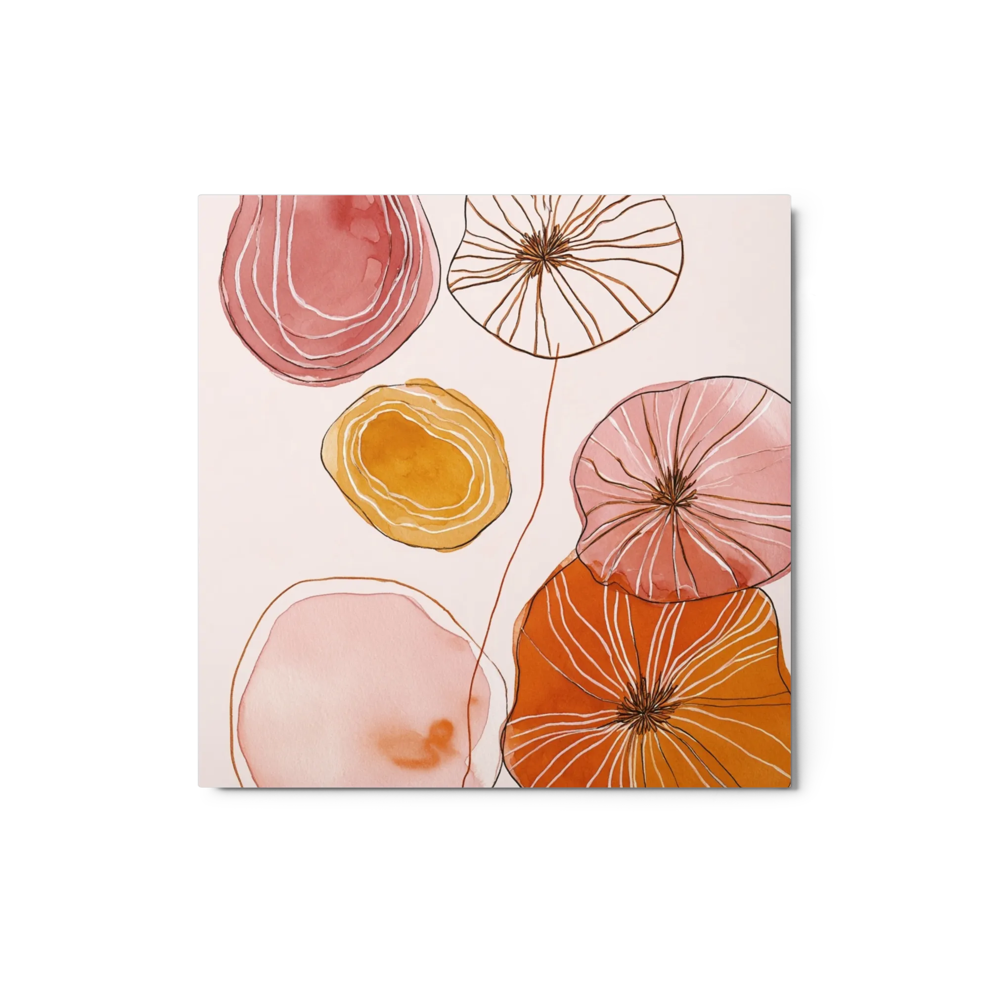 Organic Pods in Ochre and Rose