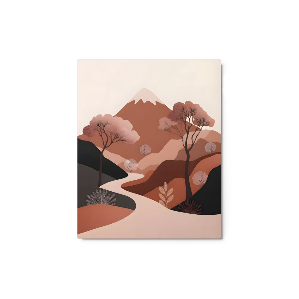 Terracotta Mountain Path 
 Canvas | 11″x 14″