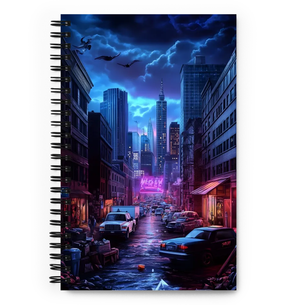 Neon Dystopia Reverie 
 Spiral Notebook | 140 pages